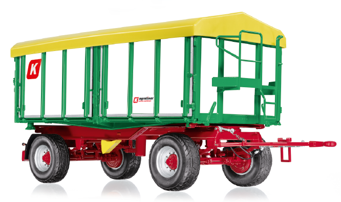 Kröger Zweiachs-Dreiseitenkipper Modell im Maßstab 1:32 (weiß)